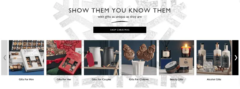 Image by Hotel Chocolat christmas marketing ideas