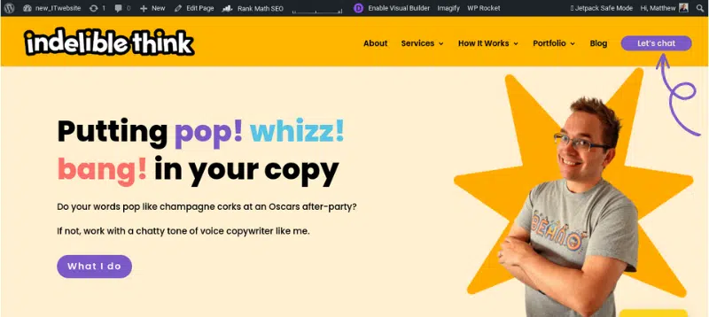 website navigation bar, website navigation menu