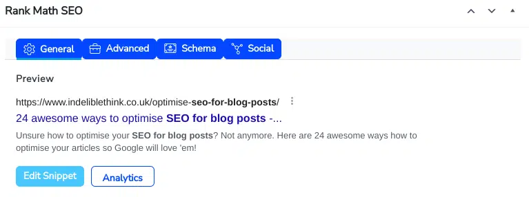 blog post seo meta